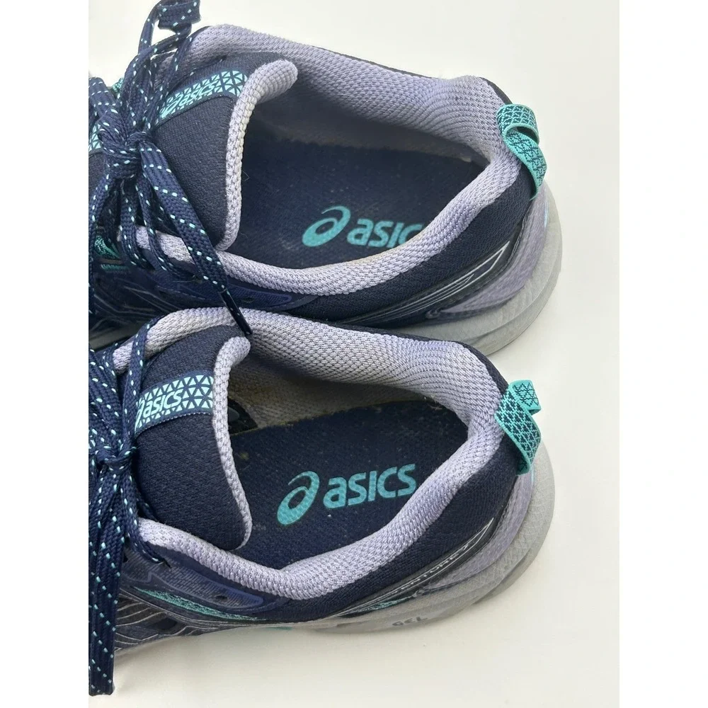 Asics Gel-Venture 7 Running Shoes Womens 9.5 Navy Blue Teal Trail Gorpcore